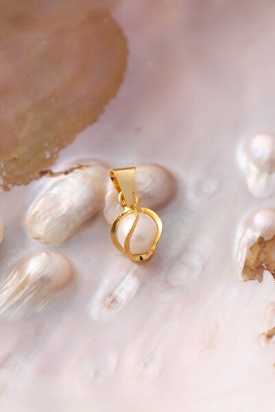 MİLET KUYUMCULUK 14 Ayar Altın İncili Kafesli El İşi Kolye Ucu