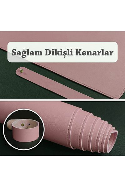 Xrades Leather Mousepad For Laptop Computer Wide Gamings Table Mat Leather Mouse Pad 80x40 Cm Pink