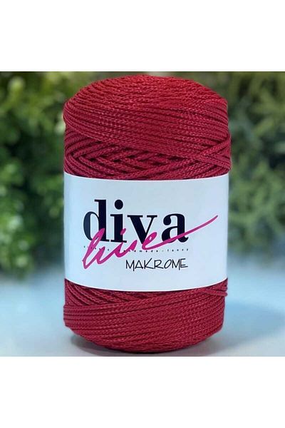 Diva İplik Σχοινί Diva Macrame 105 Blood Red