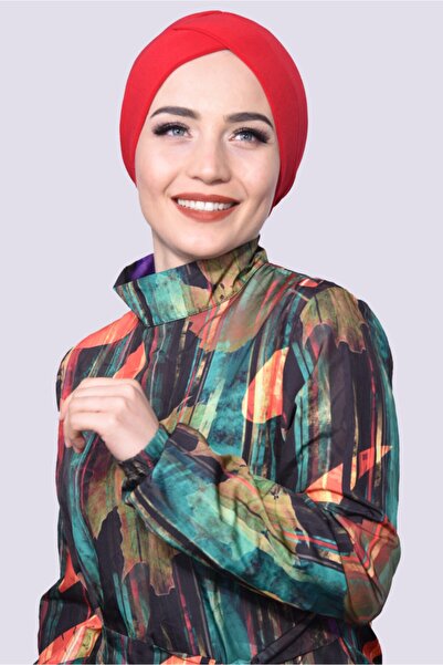 Nowa Scarf Pool Cap Red Suitable for Sea and Pool Use
