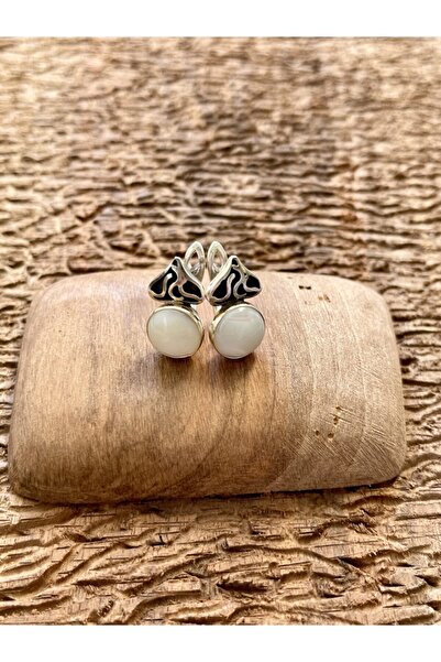 Apricity Silver Gümüş Sedef Taşlı El Işi Küpe