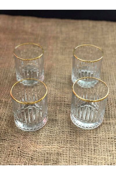 Paşabahçe Elysia Gold 4-Piece Glass