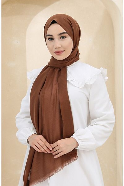 çiğdem eşarp Minimal Pattern Wafer Shawl