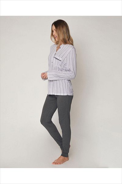 AYYILDIZ 55821 Set pijama gri