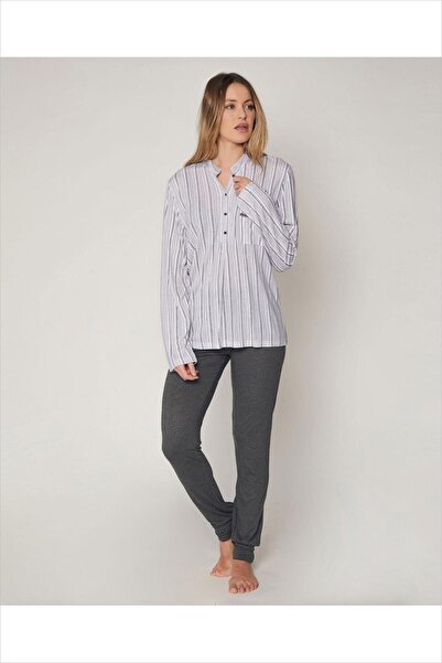 AYYILDIZ 55821 Gri Pijama Takımı