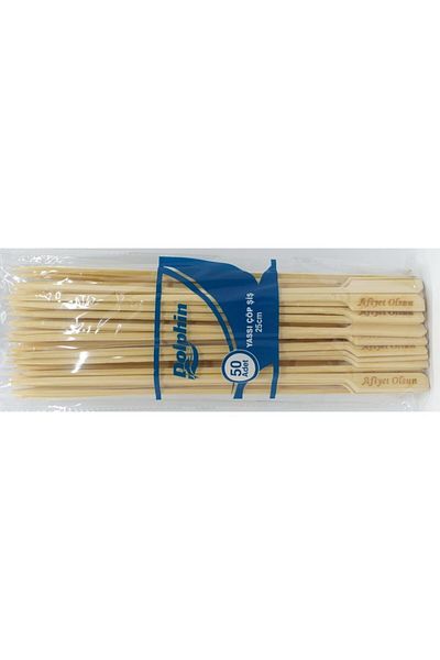 Dolphin Flat Garbage Skewers 25cm-50 Pieces-