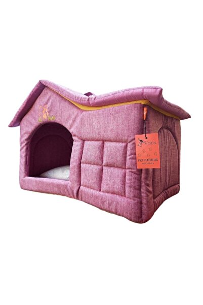 LAVİSTA La Vista Iç Mekan Kedi Ve Köpek Çatılı Ev Pembe 56-36-45cm