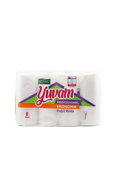 Komili Yuvam 3-Layer Kitchen Towel - 8 Rolls