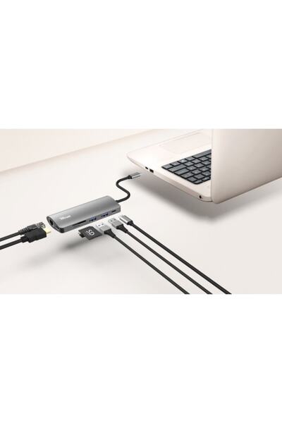 Trust 23775 Adaptor Dalyx 7-ın-1 Usb-c