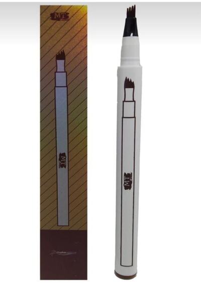 MT Suya Dayanaklı Kaş Kalemi Kaş Dövmesi Siyah Kahverengi ve Açık Kahve 3 Adet