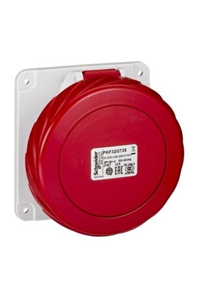 Schneider Electric Schneider,5X32A,Three Phase, 3P+N+T, Ip67,Screw,Flat Mak.P...