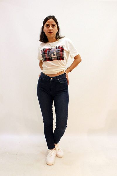 Twister Jeans Mındy 9205-48 Pantaloni de damă blugi cu talie înaltă din lycra