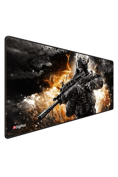 Digipod لوحة ماوس للألعاب مقاس 90x40 Xxl لوحة ماوس كبيرة للألعاب مضادة للانزلاق بقاعدة 4 مم