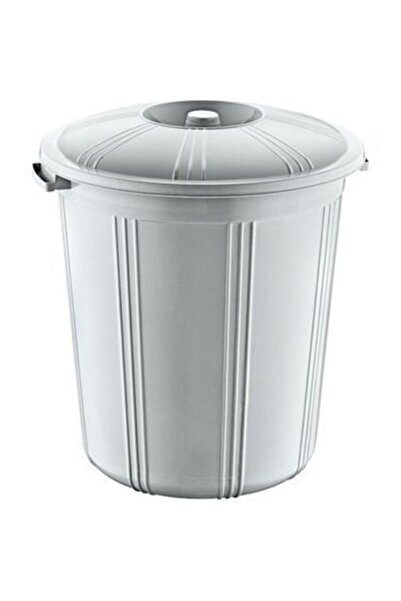 abnturk Kapaklı 28 Lt Yuvarlak Sağlam Çöp Kovası Ø40-h45
