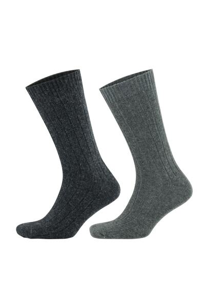 Pallmali - Alpaka Yünlü 2 Çift Unisex Çorap 3095