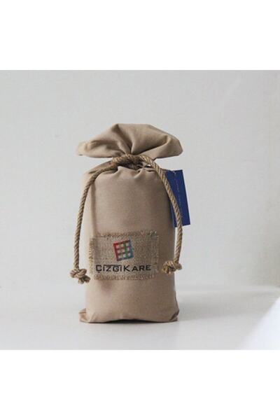 Çizgikare Față de masă bej nisip