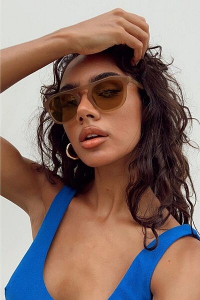 Goldmine Maria Unisex Sunglasses Matte Nude