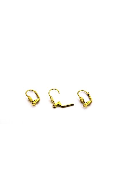 yfhobi 10 Adet (5 Çift) - Sarı Kaplama Küpe Kancası, 1.kalite