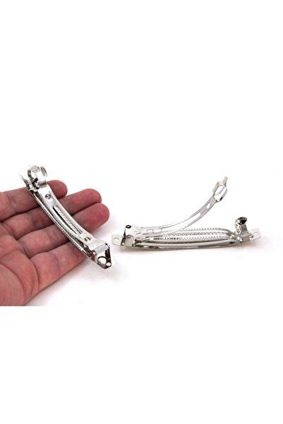 yfhobi 5 Adet - 10 Cm Nikel Kaplama Otomatik Toka, Saç Tokası, 1.kalite