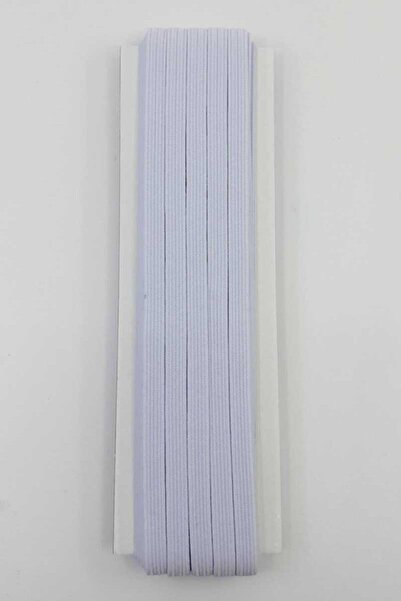 Tek-İş Lastik Paça Lastiği No:1 Yassı 10 mt Beyaz Std