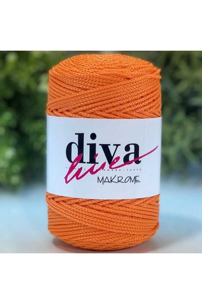 Diva İplik Σχοινί Diva Macrame 125 Πορτοκαλί