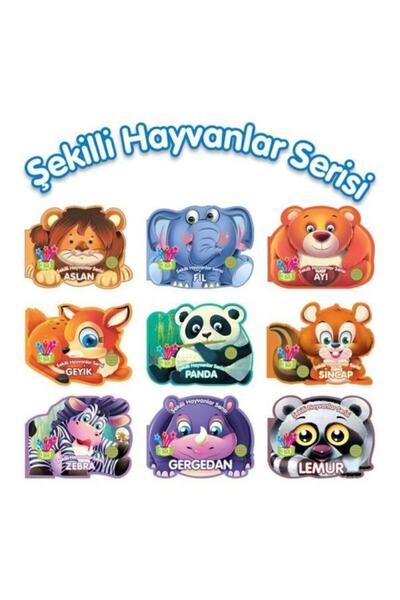 Parıltı Yayınları Şekilli Orman Hayvanları Serisi Seti - 9 Kitap Takım Kolektif