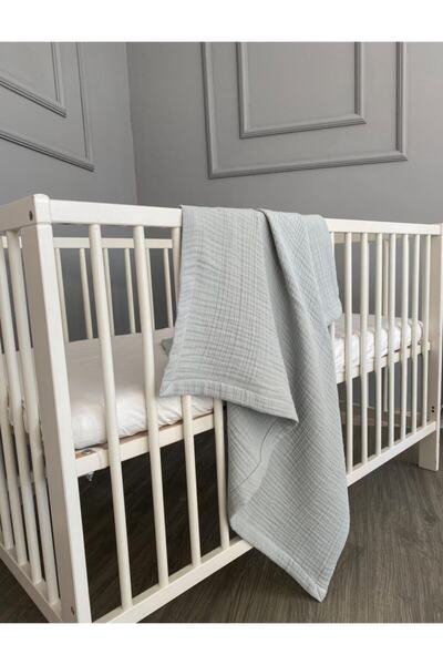 Babys Field بطانية موسلين مغلفة بالقطن 100% مكونة من 4 طبقات