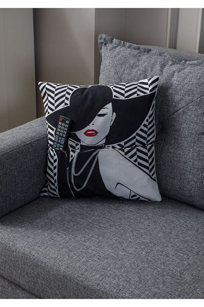 Ottoson Husă de pernă modernă cu buzunare decorative pentru casă