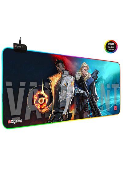 Digipod لوحة ماوس ألعاب RGB لوحة ماوس ألعاب RGB مقاس 70x30 Xl لوحة ماوس ألعاب RGB قاعدة مضادة للانزلاق 4 مم
