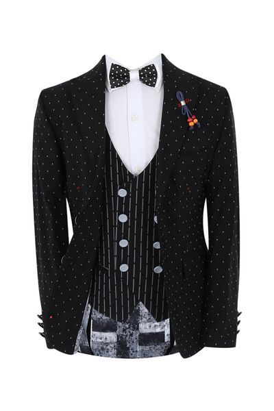 Doctor junior Boy's Black California Suit