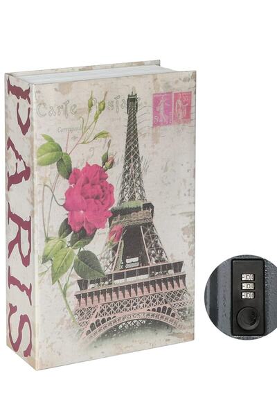 Mühlen 240mm Kitap Kasa Secret Safe 240-P Büyük Boy Şifreli Gizli Kitap Kasa PARİS