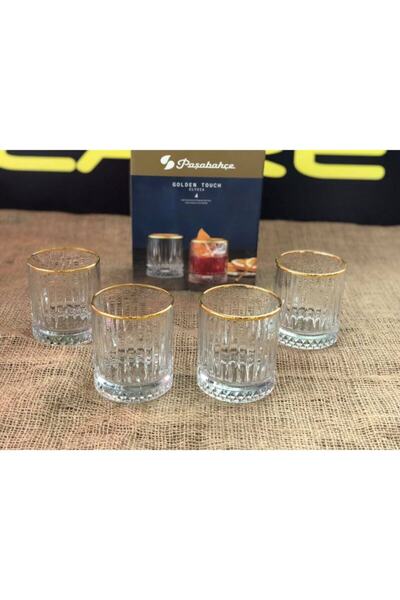 Paşabahçe Elysia Gold 4-Piece Glass