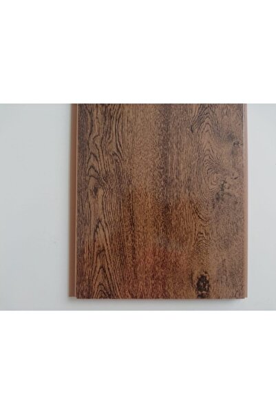 SerProfil Düz Koyu Meşe Plastik Pvc Duvar Tavan Lambiri 10 Adet 20cm X 2 mt -...