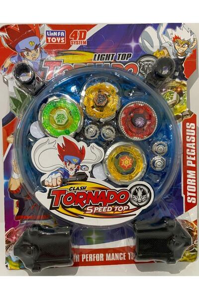 Tornado Beyblade Metal Fushion 4'lü Arenalı Oyuncak Set 3007a