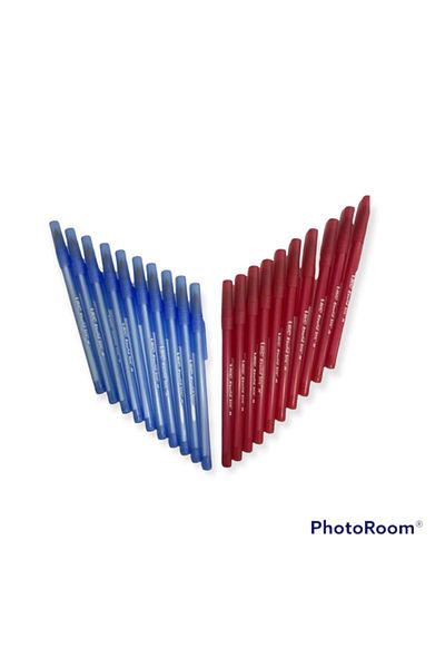Bic Ballpoint Pen Round Stic Medium 1,0 Mm Ballpoint Pen 10 Blue - 10 Red