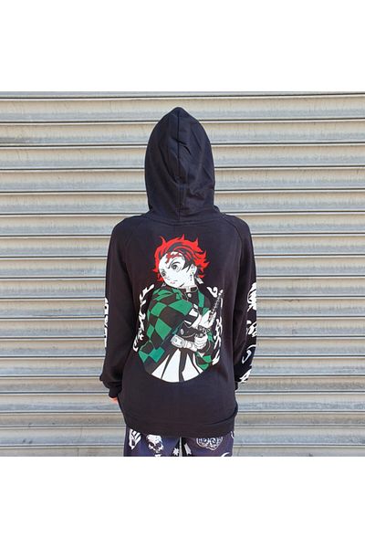 Köstebek Φούτερ με κουκούλα Demon Slayer Tanjiro UNISEX