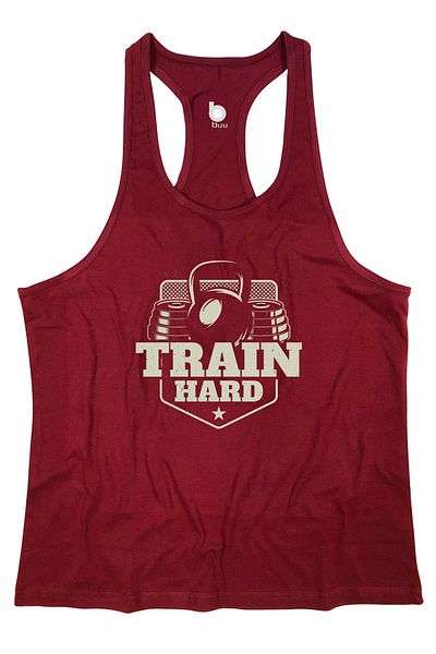 BLUU Trainhard Fitness Gym Tank Top Athlete