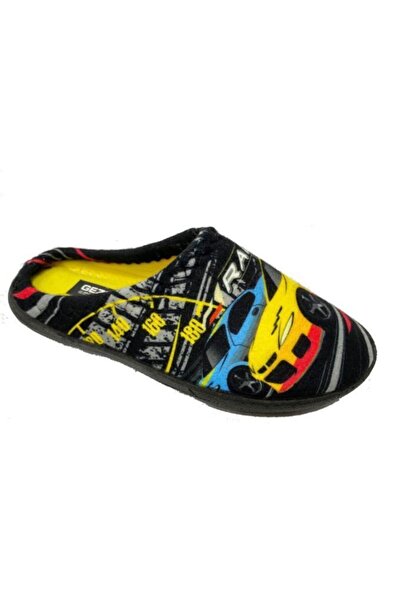 GEZER 13598 Temal Kumaş Erkek Çocuk Halı Terlik 30-35