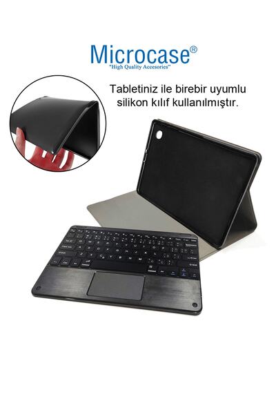 Microcase Ipad Air 4.nesil 10.9 Inch 2020 Bluetooth Touchpad Klavye + Bluetooth Mouse + Standlı Kılıf - Bkk7