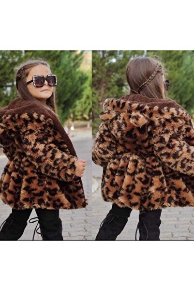 eliz kids Леопардово палто за момичета Леопардово палто за момичета