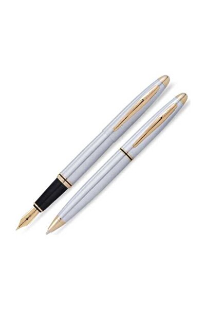 Scrikss Knight 88 Dolma Kalem Ve Tükenmez Kalem Ikili Set Krom-altın