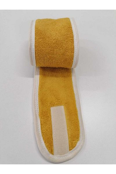 MEŞELİ TEKSTİL 2 Pieces Yellow Makeup Hair Band