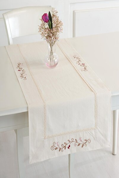 ÖDEL HOME قماش بولدان مطرز أنيق مقاس 50x130 سم