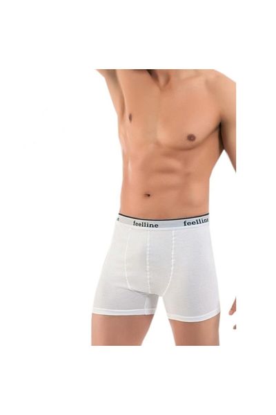Feelline Ανδρικά μποξεράκια Lycra White