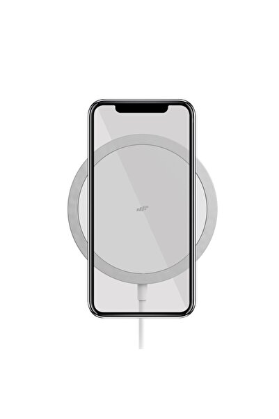 MF PRODUCT 0660 Magsafe 15w Mıknatıslı Kablosuz Şarj Cihazı - Beyaz