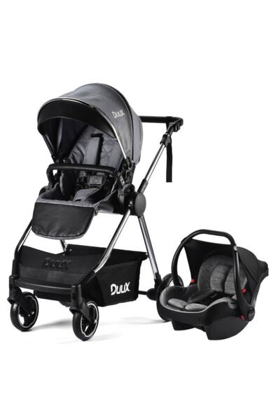 Duux Newport Travel Sistem Bebek Arabası Krom Gri