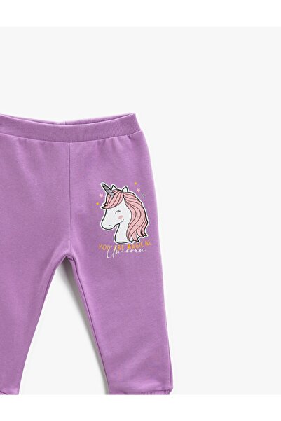 Koton Unicorn Baskılı Jogger Eşofman Altı Pamuklu
