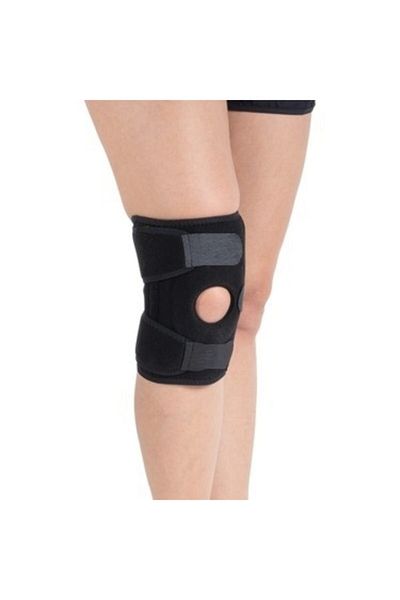 RAJ Patella Supported Knee Pads Size Free Right & Left Side Open Middle Adjustable Knee Pads - Rd-001