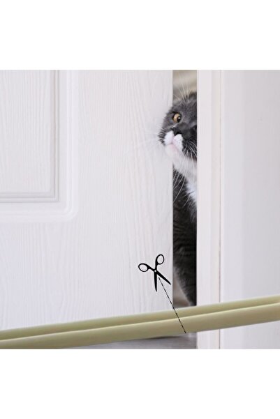 EveFix 3 قطع من إسفنجة عتبة الباب المموجة للقطع البارد والغبار والرياح العازل...