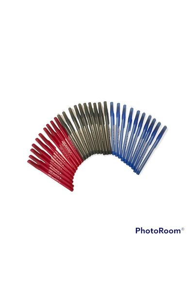 Bic Ballpoint Pen Round Stic Medium 1,0 Mm Ballpoint Pen 10 Blue - 10 Black - 10 Red